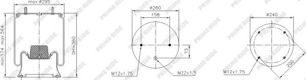 Prime-Ride 1R11-706 - Metallipalje, ilmajousitus inparts.fi