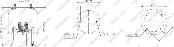 Prime-Ride 1R12-760 - Metallipalje, ilmajousitus inparts.fi