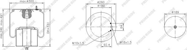 Prime-Ride 1R12-762 - Metallipalje, ilmajousitus inparts.fi