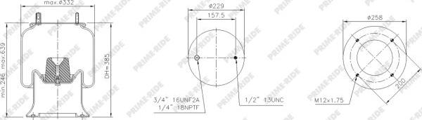 Prime-Ride 1R12-715 - Metallipalje, ilmajousitus inparts.fi