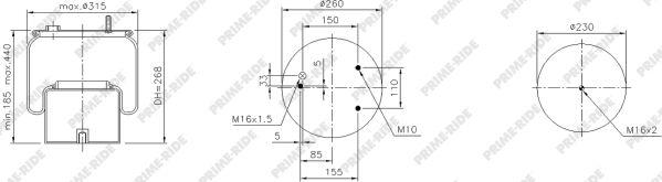 Prime-Ride 1R12-712 - Metallipalje, ilmajousitus inparts.fi