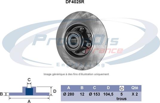 Procodis France DF4025R - Jarrulevy inparts.fi