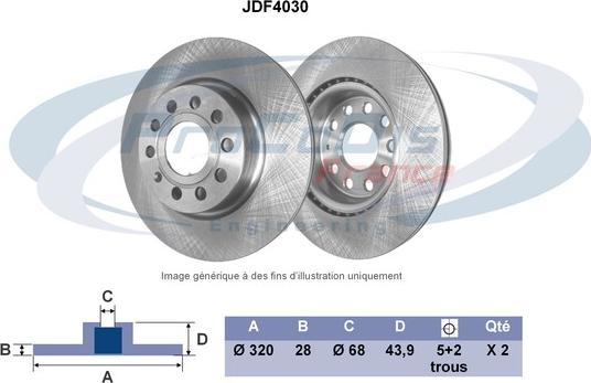 Procodis France JDF4030 - Jarrulevy inparts.fi