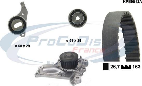 Procodis France KPE9012A - Vesipumppu + jakohihnasarja inparts.fi