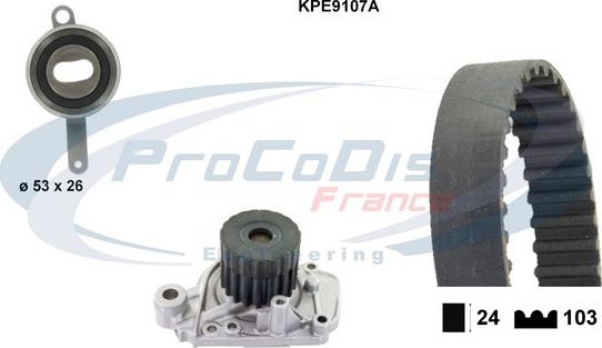 Procodis France KPE9107A - Vesipumppu + jakohihnasarja inparts.fi