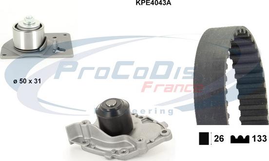 Procodis France KPE4043A - Vesipumppu + jakohihnasarja inparts.fi