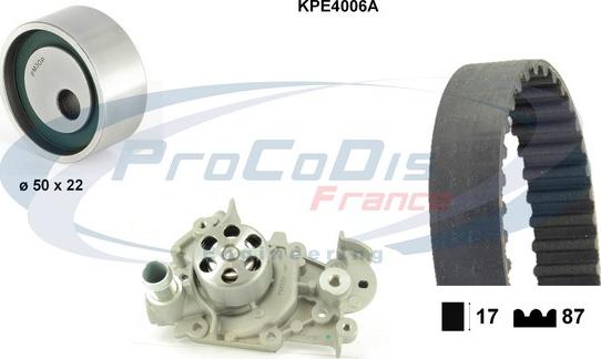 Procodis France KPE4006A - Vesipumppu + jakohihnasarja inparts.fi