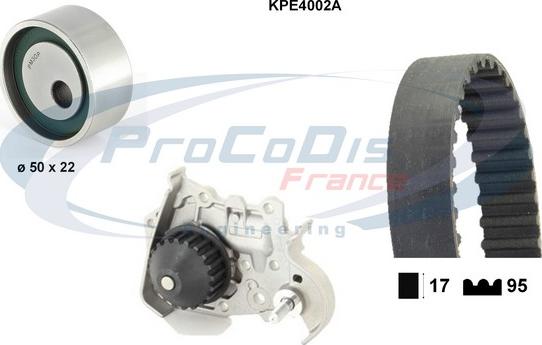 Procodis France KPE4002A - Vesipumppu + jakohihnasarja inparts.fi