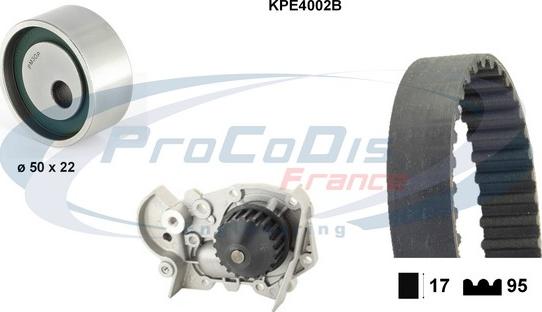 Procodis France KPE4002B - Vesipumppu + jakohihnasarja inparts.fi