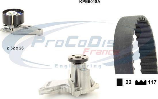 Procodis France KPE5018A - Vesipumppu + jakohihnasarja inparts.fi