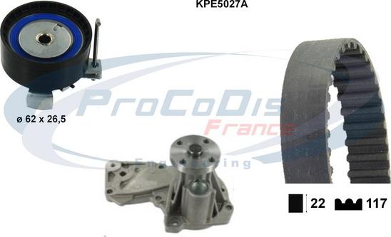 Procodis France KPE5027A - Vesipumppu + jakohihnasarja inparts.fi