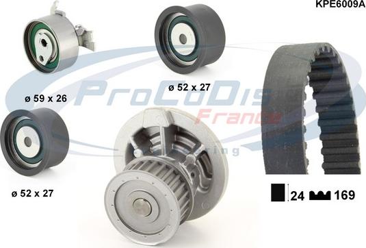 Procodis France KPE6009A - Vesipumppu + jakohihnasarja inparts.fi