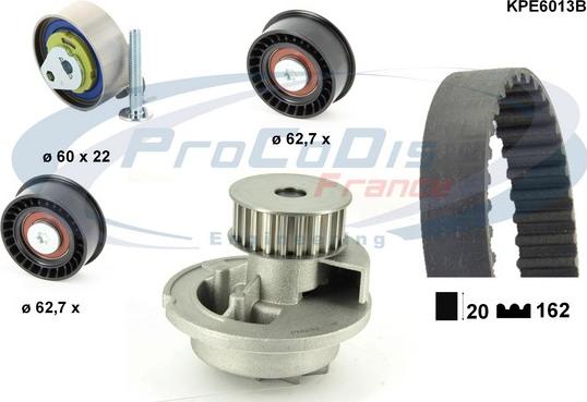 Procodis France KPE6013B - Vesipumppu + jakohihnasarja inparts.fi