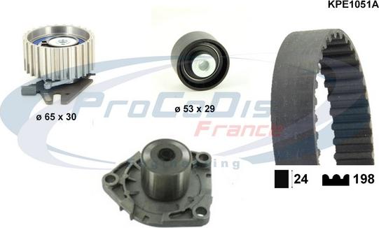 Procodis France KPE1051A - Vesipumppu + jakohihnasarja inparts.fi