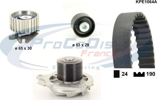 Procodis France KPE1064A - Vesipumppu + jakohihnasarja inparts.fi