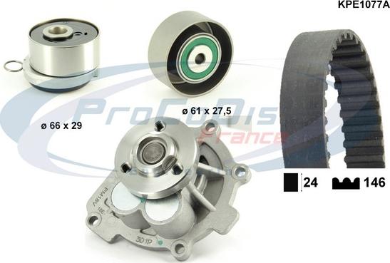Procodis France KPE1077A - Vesipumppu + jakohihnasarja inparts.fi