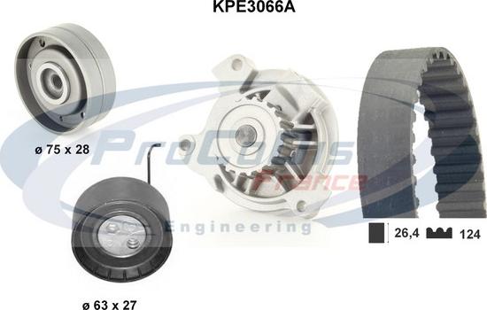 Procodis France KPE3066A - Vesipumppu + jakohihnasarja inparts.fi