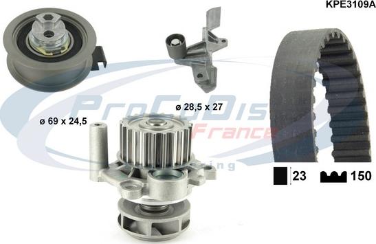 Procodis France KPE3109A - Vesipumppu + jakohihnasarja inparts.fi