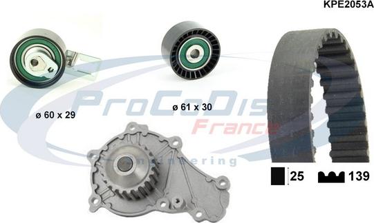 Procodis France KPE2053A - Vesipumppu + jakohihnasarja inparts.fi