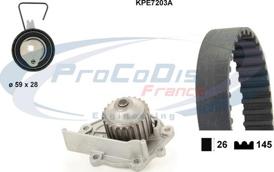 Procodis France KPE7203A - Vesipumppu + jakohihnasarja inparts.fi