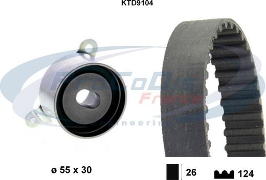 Procodis France KTD9104 - Hammashihnasarja inparts.fi