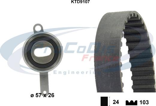 Procodis France KTD9107 - Hammashihnasarja inparts.fi