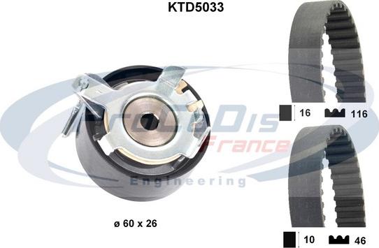 Procodis France KTD5033 - Hammashihnasarja inparts.fi