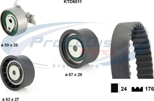 Procodis France KTD6011 - Hammashihnasarja inparts.fi