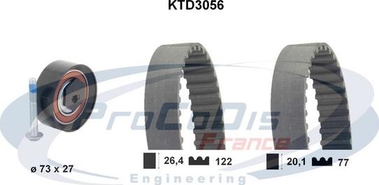 Procodis France KTD3056 - Hammashihnasarja inparts.fi