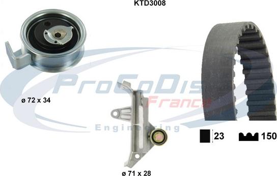 Procodis France KTD3008 - Hammashihnasarja inparts.fi