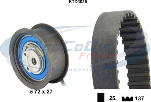 Procodis France KTD3039 - Hammashihnasarja inparts.fi