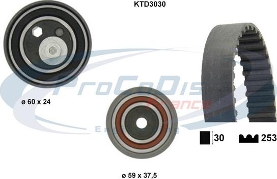 Procodis France KTD3030 - Hammashihnasarja inparts.fi