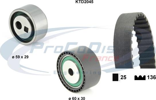 Procodis France KTD2045 - Hammashihnasarja inparts.fi