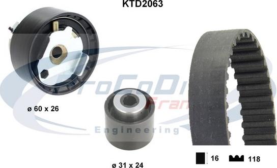 Procodis France KTD2063 - Hammashihnasarja inparts.fi