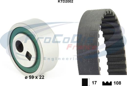 Procodis France KTD2002 - Hammashihnasarja inparts.fi