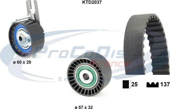 Procodis France KTD2037 - Hammashihnasarja inparts.fi