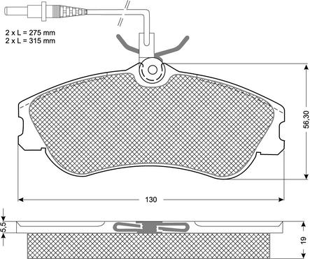 Japanparts PA-0050MK - Jarrupala, levyjarru inparts.fi