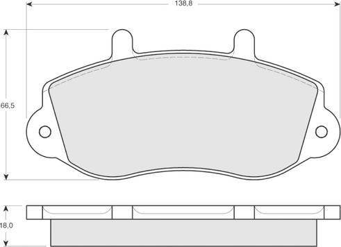 Textar 23302 175 0 4 T490 - Jarrupala, levyjarru inparts.fi