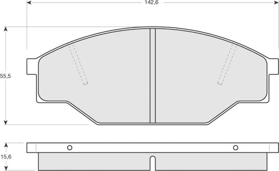 Textar 21158 156  0 4 T4090 - Jarrupala, levyjarru inparts.fi