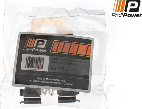 ProfiPower 9B1055 - Tarvikesarja, jarrupala inparts.fi