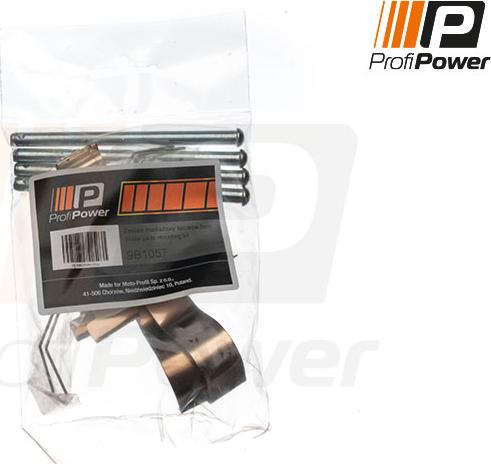 ProfiPower 9B1057 - Tarvikesarja, jarrupala inparts.fi