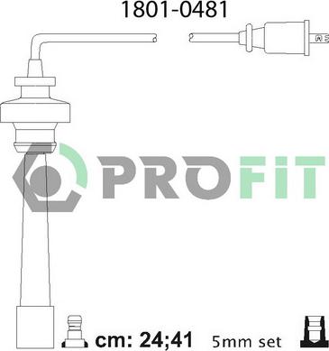 Profit 1801-0481 - Sytytysjohtosarja inparts.fi