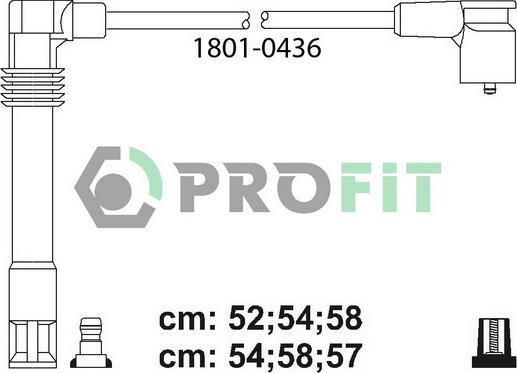 Profit 1801-0436 - Sytytysjohtosarja inparts.fi