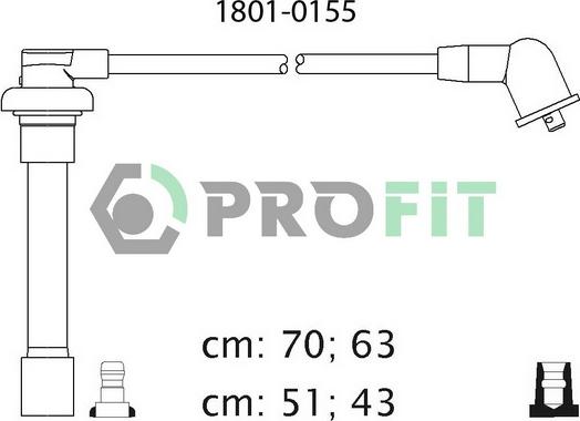 Profit 1801-0155 - Sytytysjohtosarja inparts.fi