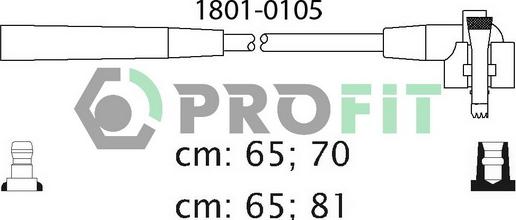 Profit 1801-0105 - Sytytysjohtosarja inparts.fi