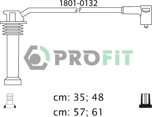 Profit 1801-0132 - Sytytysjohtosarja inparts.fi