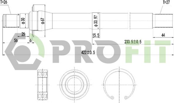 Profit 2730-3041 - Vetoakseli inparts.fi