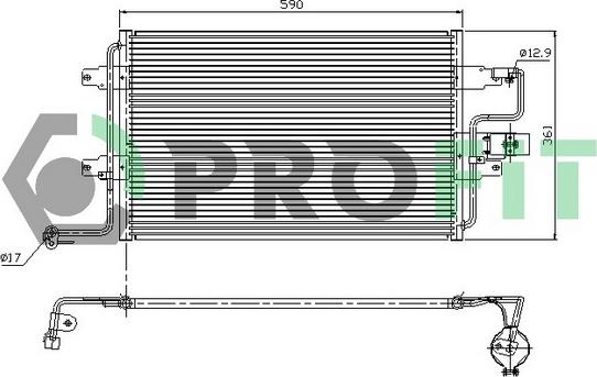 Profit PR 9545C1 - Lauhdutin, ilmastointilaite inparts.fi
