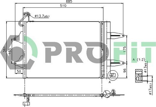 Profit PR 9550C1 - Lauhdutin, ilmastointilaite inparts.fi