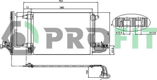 Profit PR 9558C1 - Lauhdutin, ilmastointilaite inparts.fi